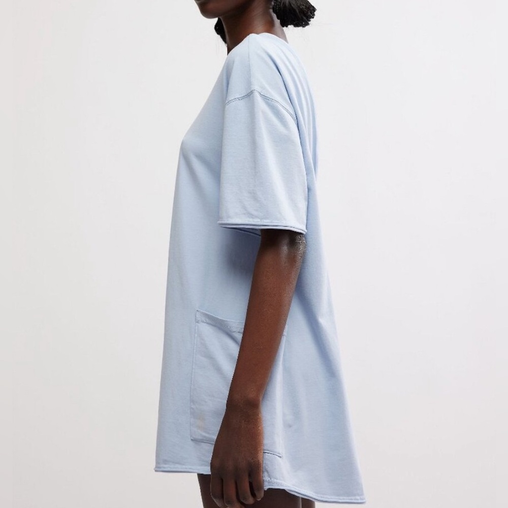 NWT Free People FP Movement Hot Shot Tee Romper - steel blue - Small, large, XL - Picture 4 of 10